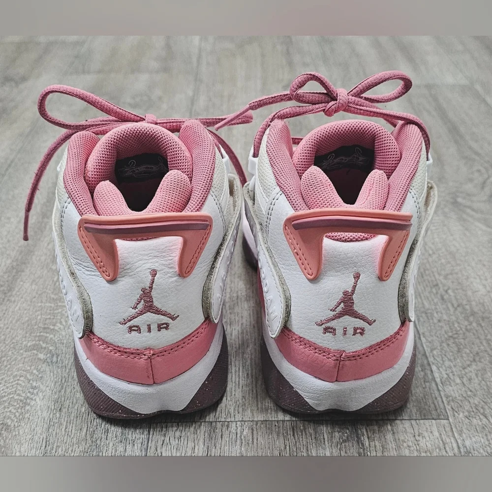 Air Jordan 6 Rings GS sneaker in the 'Coral Chalk' colorway-Size 6Y